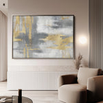 Abstract 003 Canvas Art 18" x 24" / 45 x 60 cm / Black