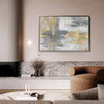 Abstract 003 Canvas Art 18" x 24" / 45 x 60 cm / Black