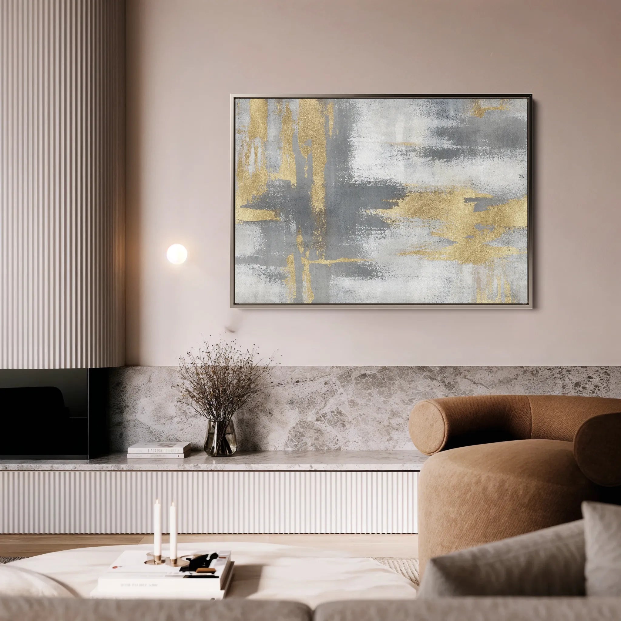 Abstract 003 Canvas Art 18" x 24" / 45 x 60 cm / Black