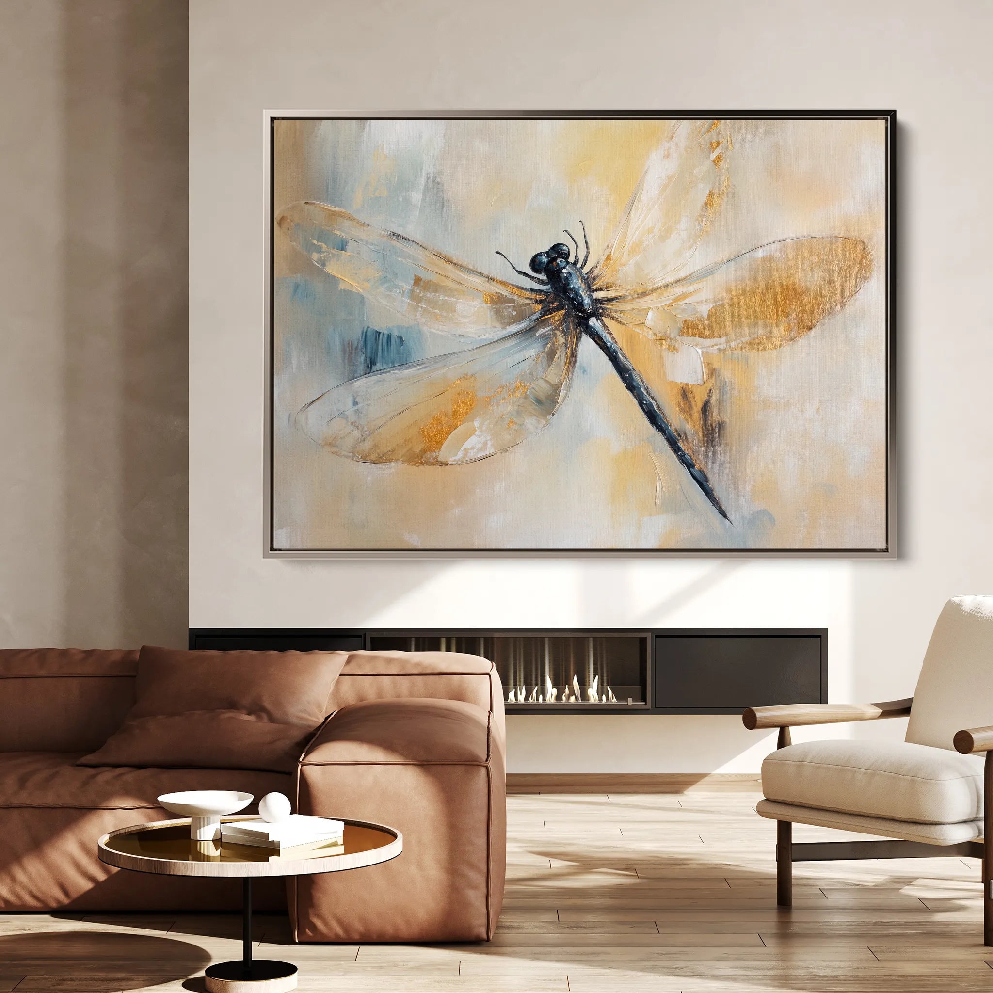 Animals 003 Canvas Art 18" x 24" / 45 x 60 cm / Black