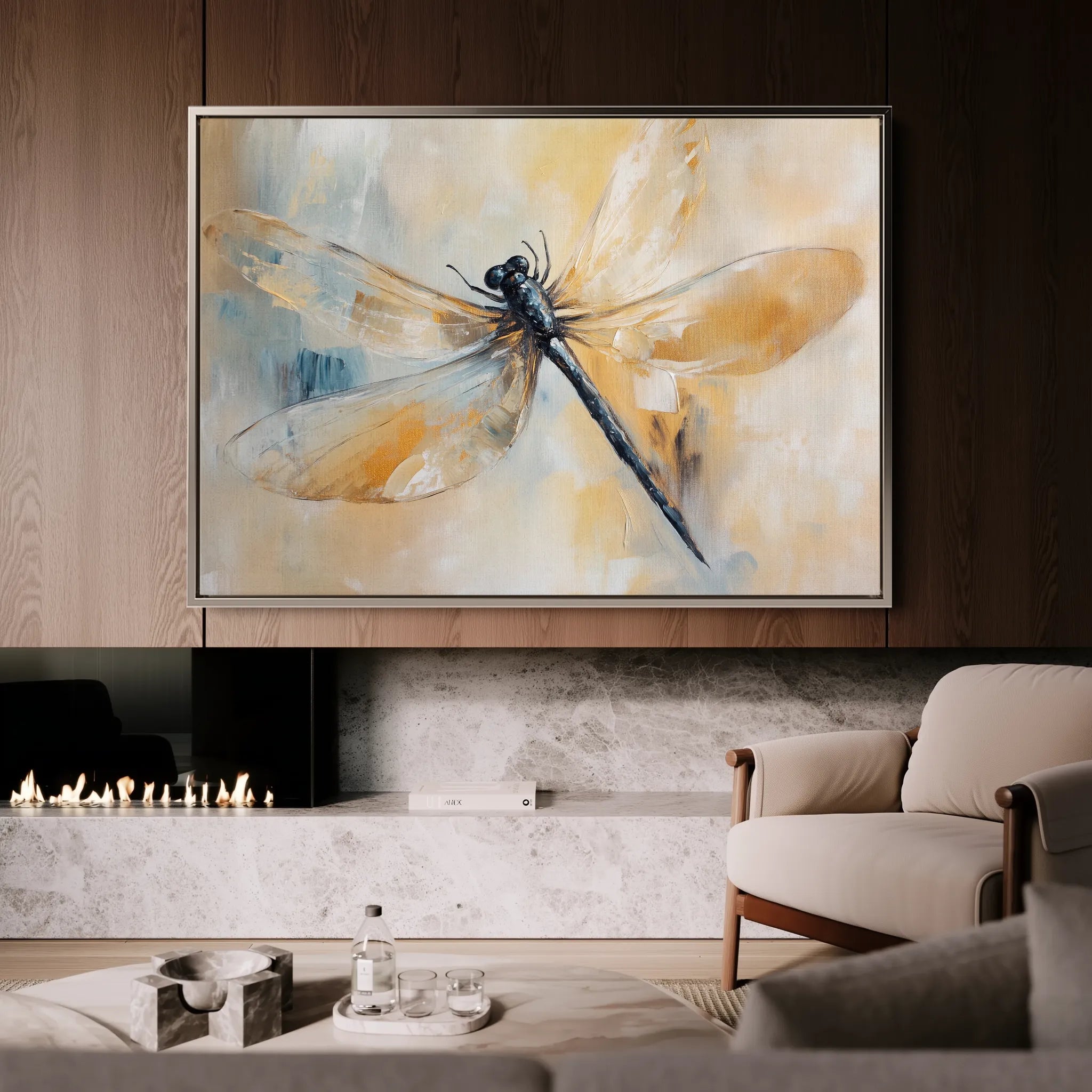 Animals 003 Canvas Art 18" x 24" / 45 x 60 cm / Black