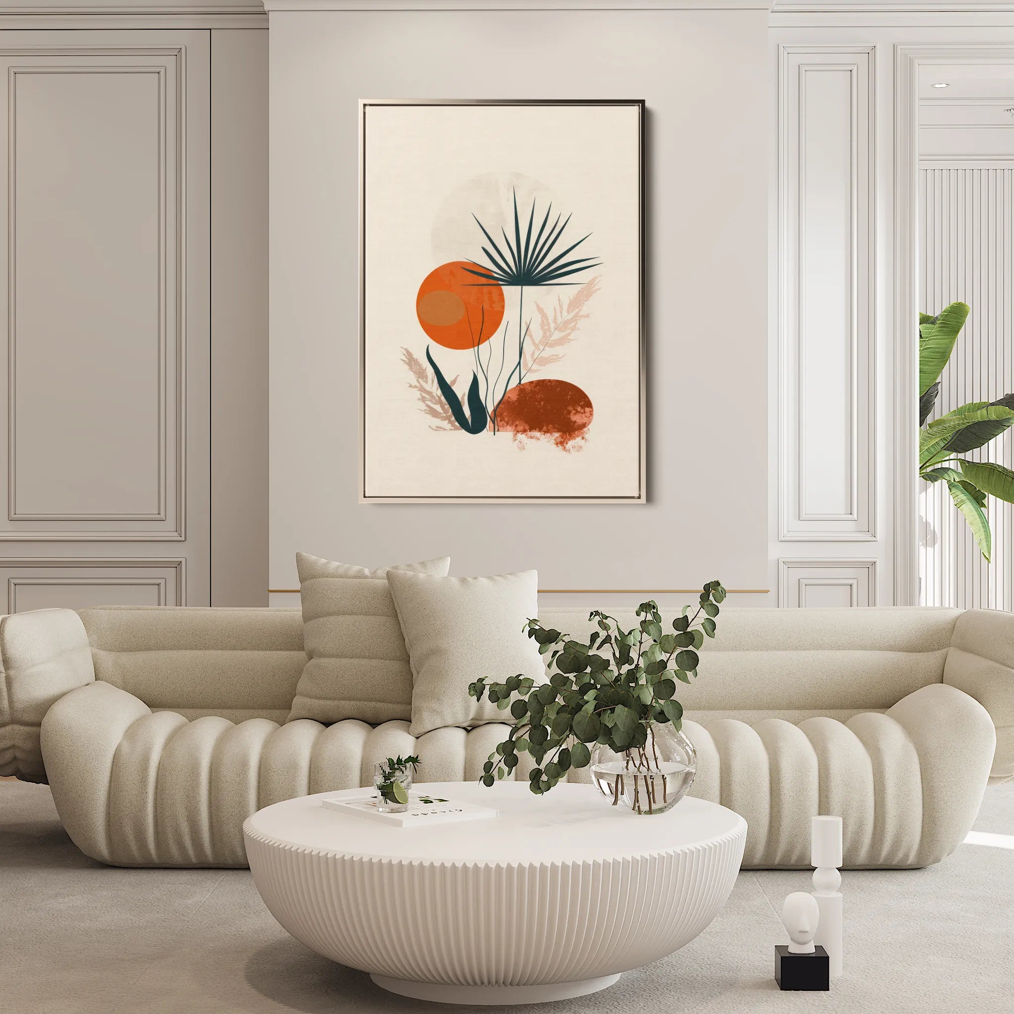 Boho 003 Canvas Art 18" x 24" / 45 x 60 cm / Black