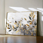 Floral 003 Canvas Art 18" x 24" / 45 x 60 cm / Black