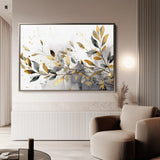 Floral 003 Canvas Art 18" x 24" / 45 x 60 cm / Black