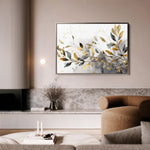 Floral 003 Canvas Art 18" x 24" / 45 x 60 cm / Black