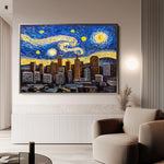Landscape 003 Canvas Art 18" x 24" / 45 x 60 cm / Black