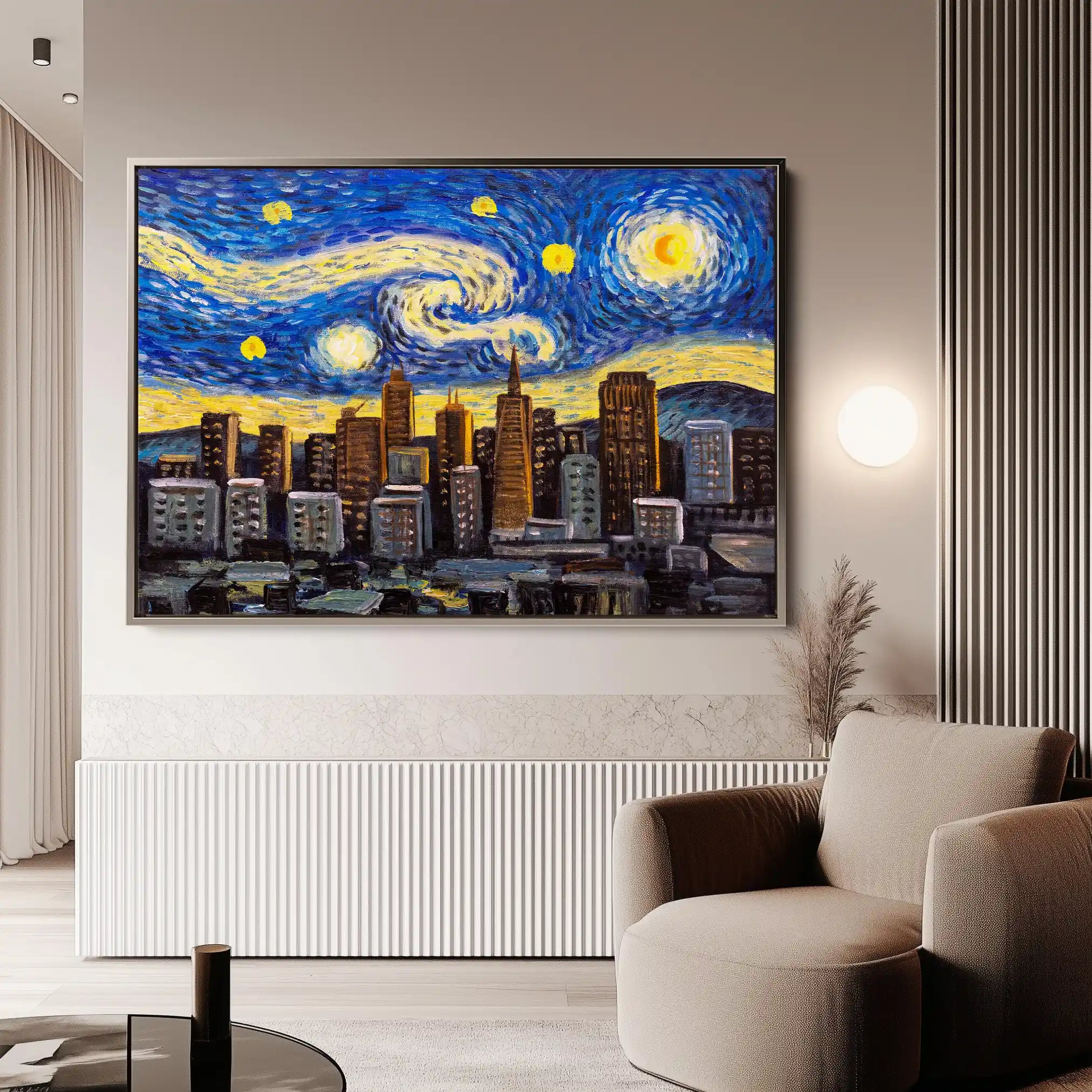 Landscape 003 Canvas Art 60 x 40 cm / Black