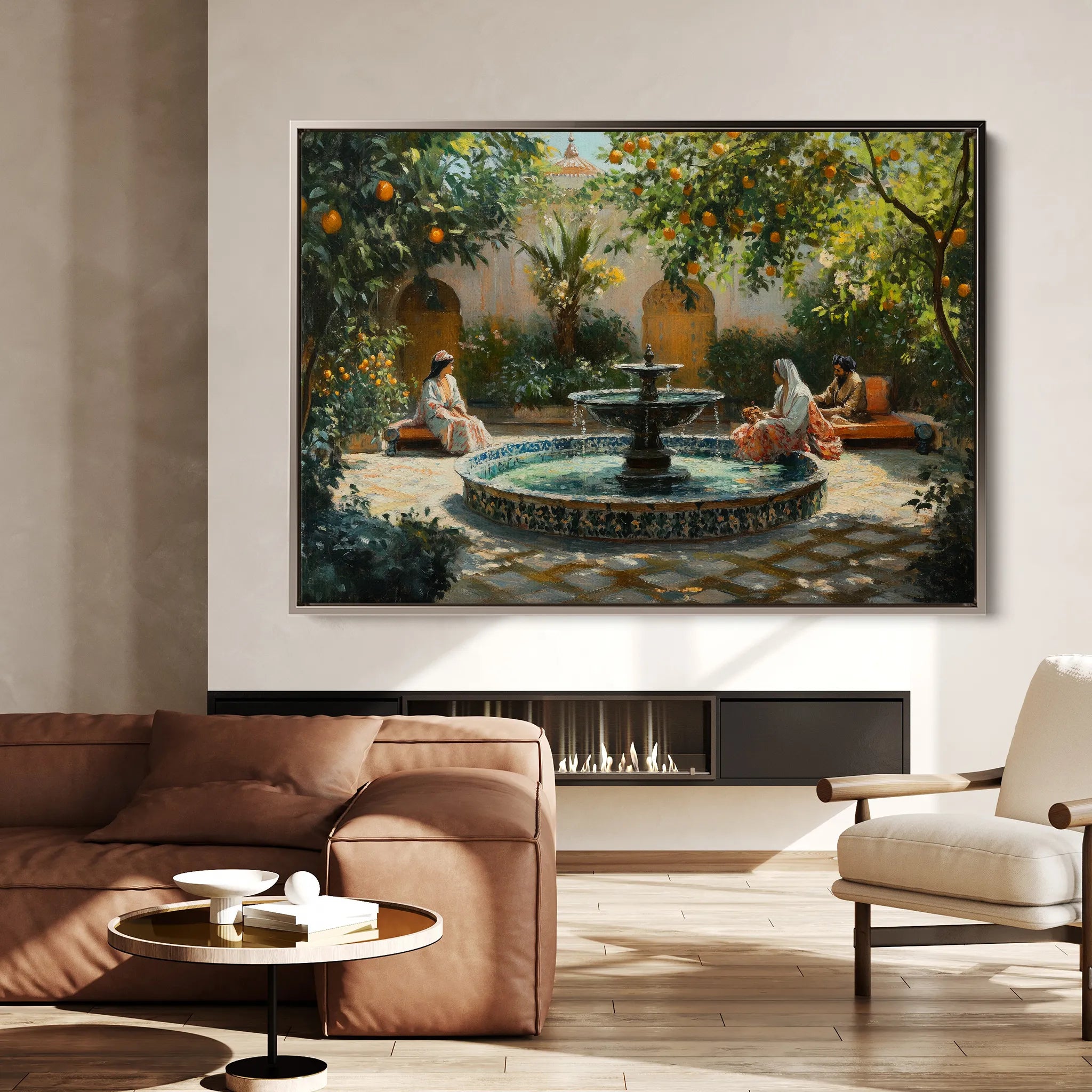 Orientalist 003 Canvas Art 18" x 24" / 45 x 60 cm / Black