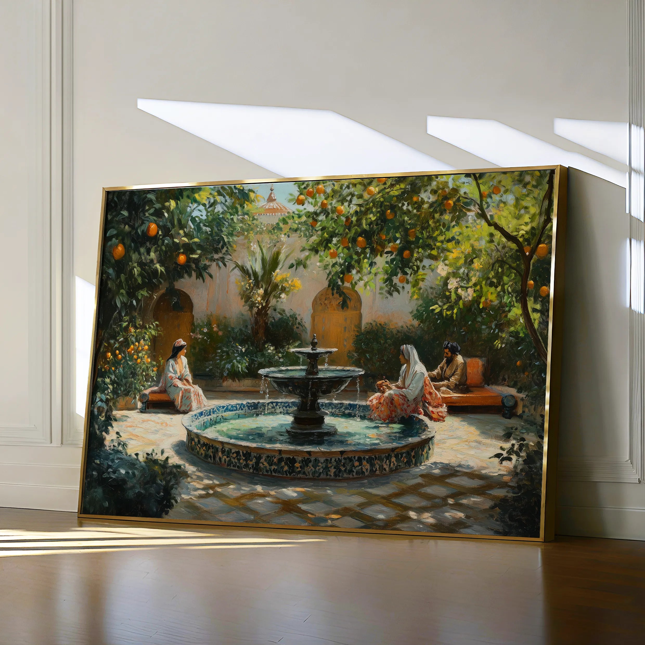 Orientalist 003 Canvas Art 18" x 24" / 45 x 60 cm / Black