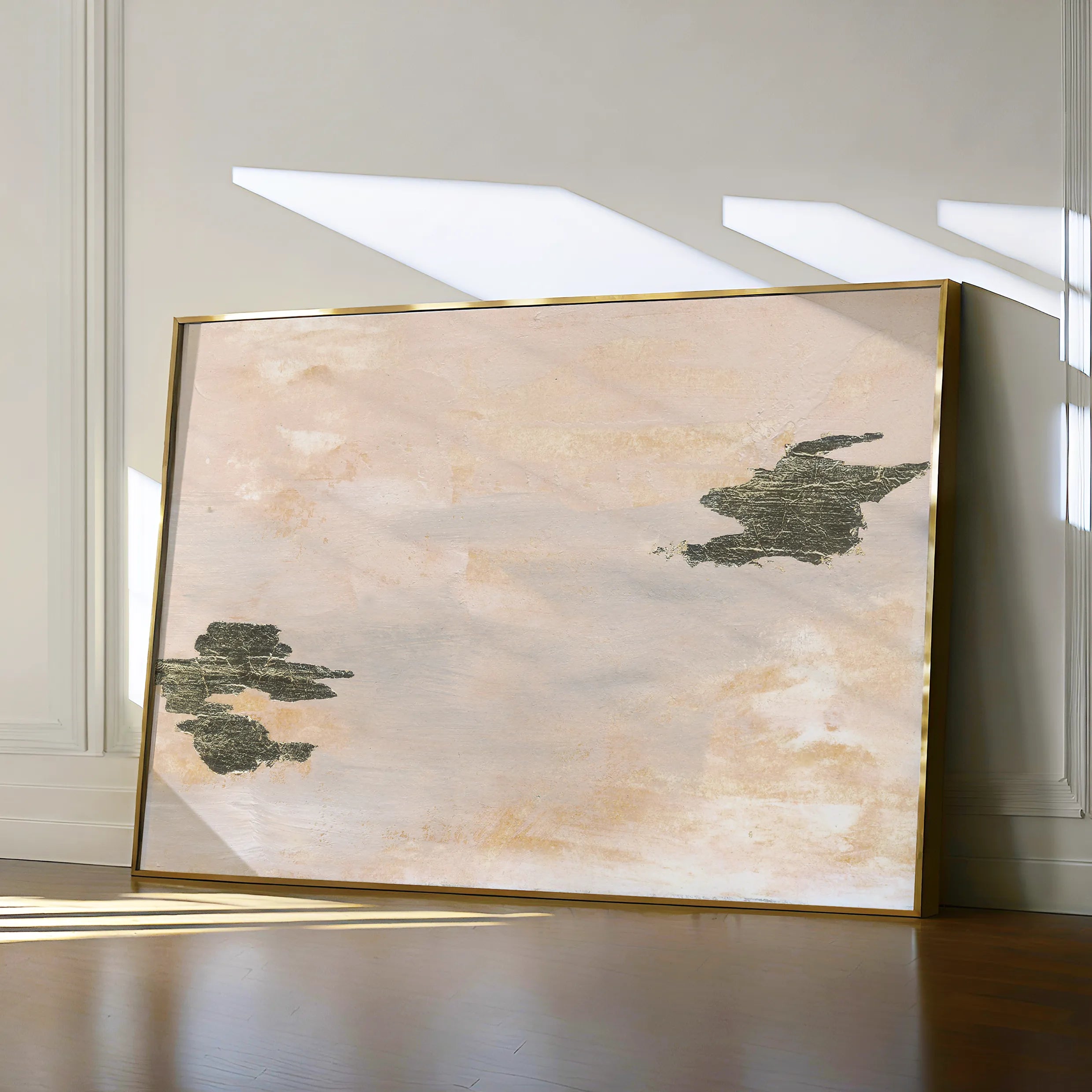 Abstract 004 Canvas Art 18" x 24" / 45 x 60 cm / Black