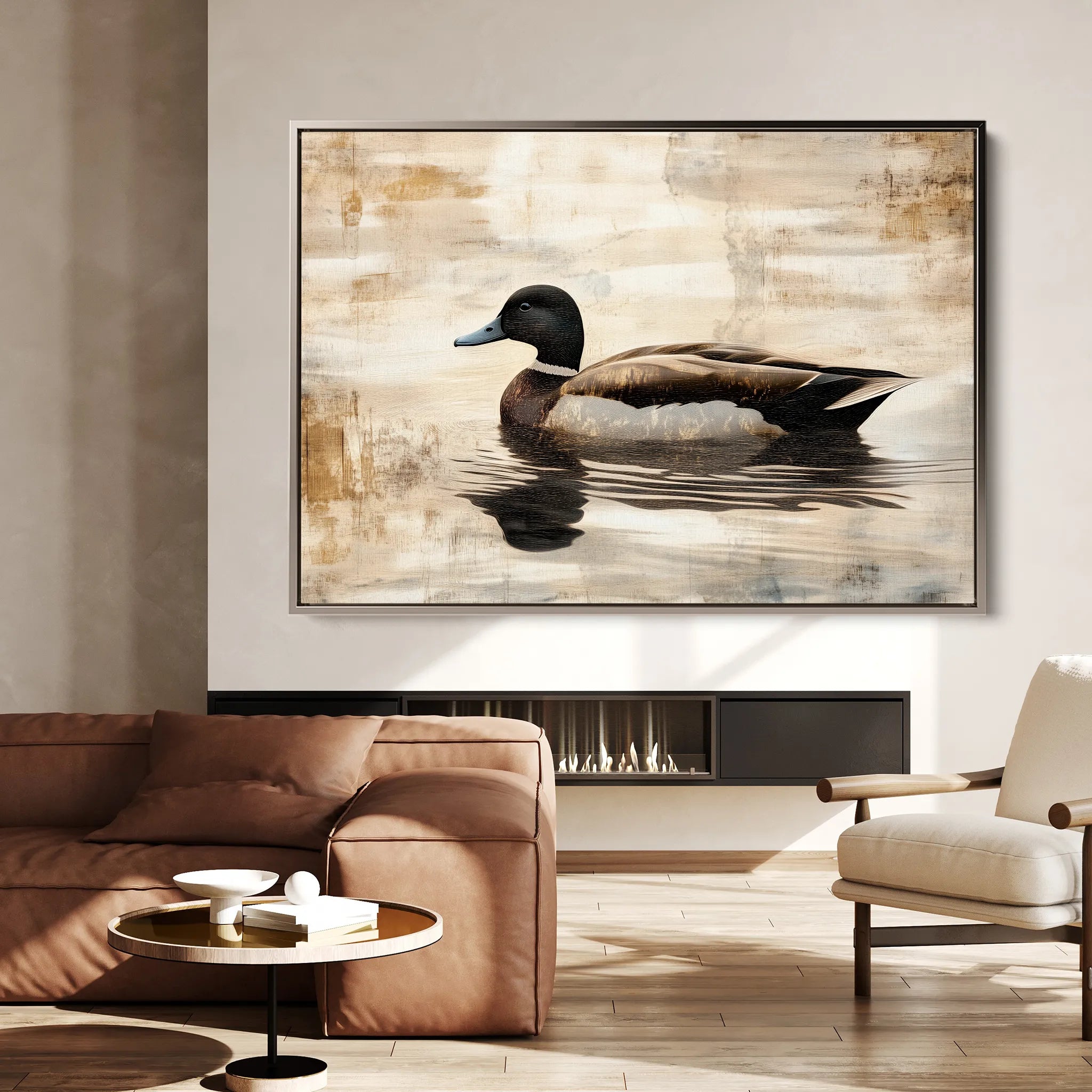 Animals 004 Canvas Art 18" x 24" / 45 x 60 cm / Black