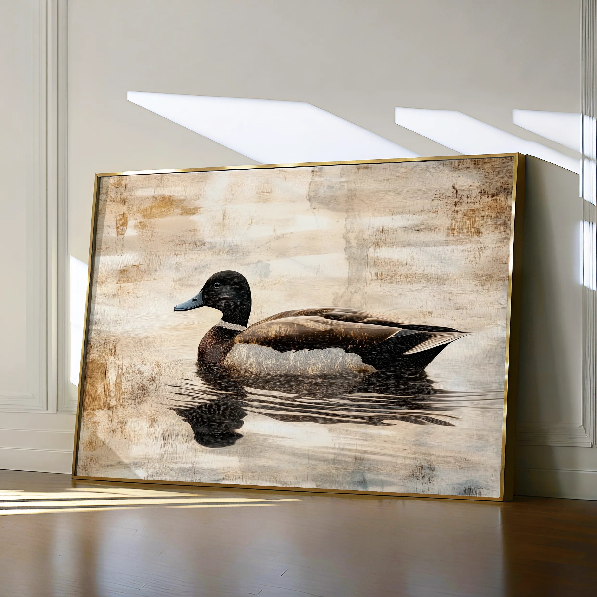 Animals 004 Canvas Art 18" x 24" / 45 x 60 cm / Black