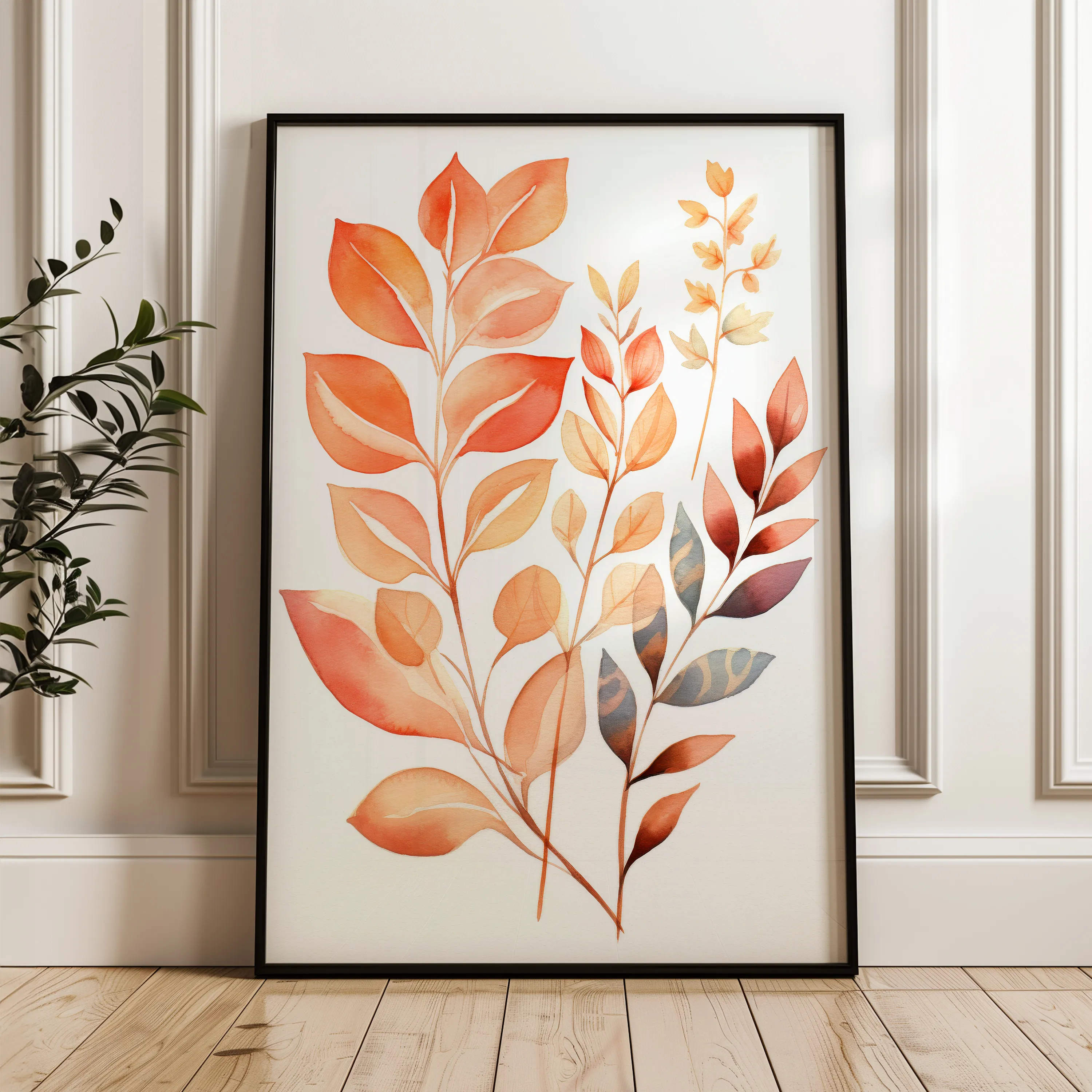 Boho 004 Canvas Art 18" x 24" / 45 x 60 cm / Black