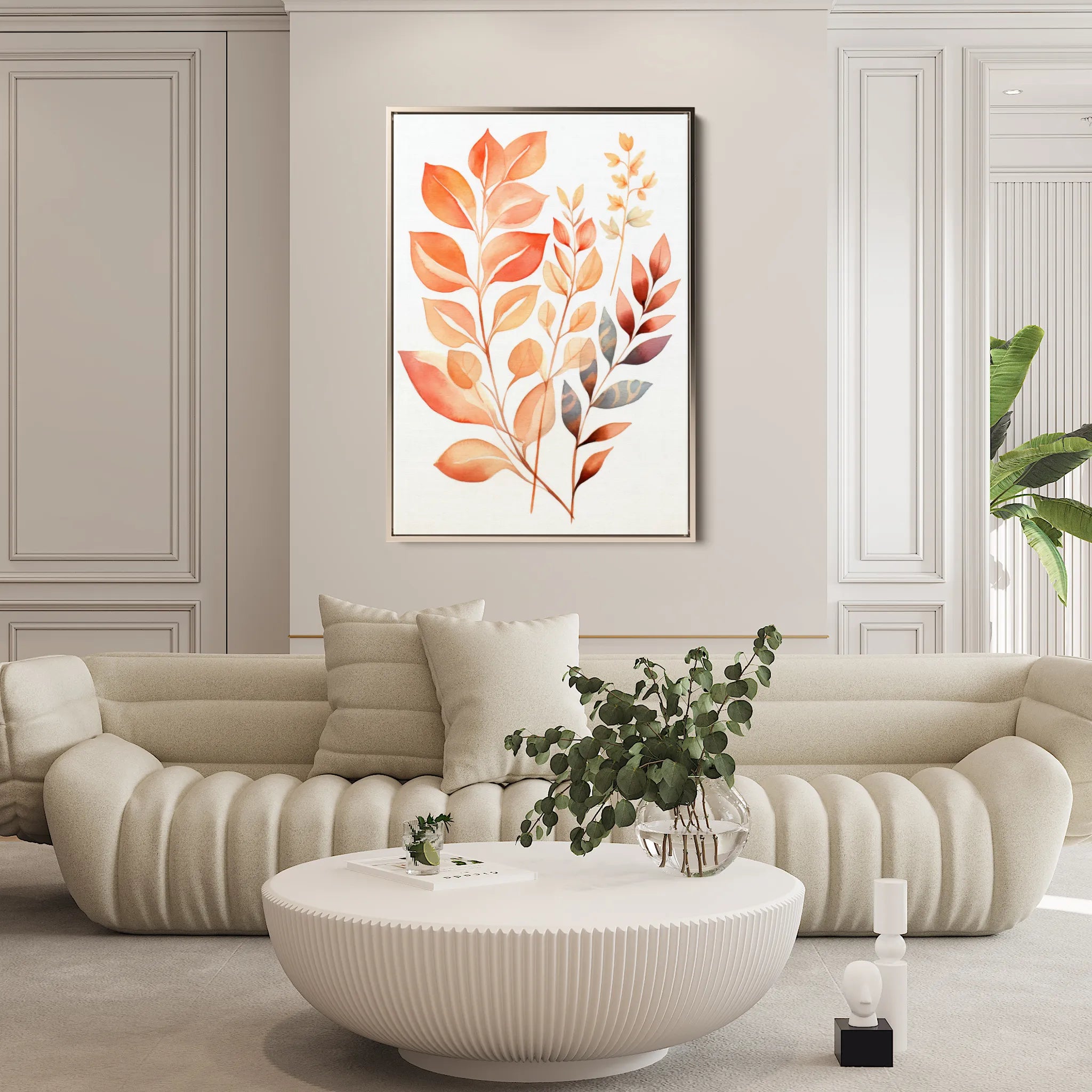 Boho 004 Canvas Art 18" x 24" / 45 x 60 cm / Black