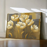 Floral 004 Canvas Art 18" x 24" / 45 x 60 cm / Black