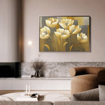 Floral 004 Canvas Art 18" x 24" / 45 x 60 cm / Black
