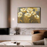 Floral 004 Canvas Art 18" x 24" / 45 x 60 cm / Black