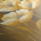 Floral 004 Canvas Art 18" x 24" / 45 x 60 cm / Black