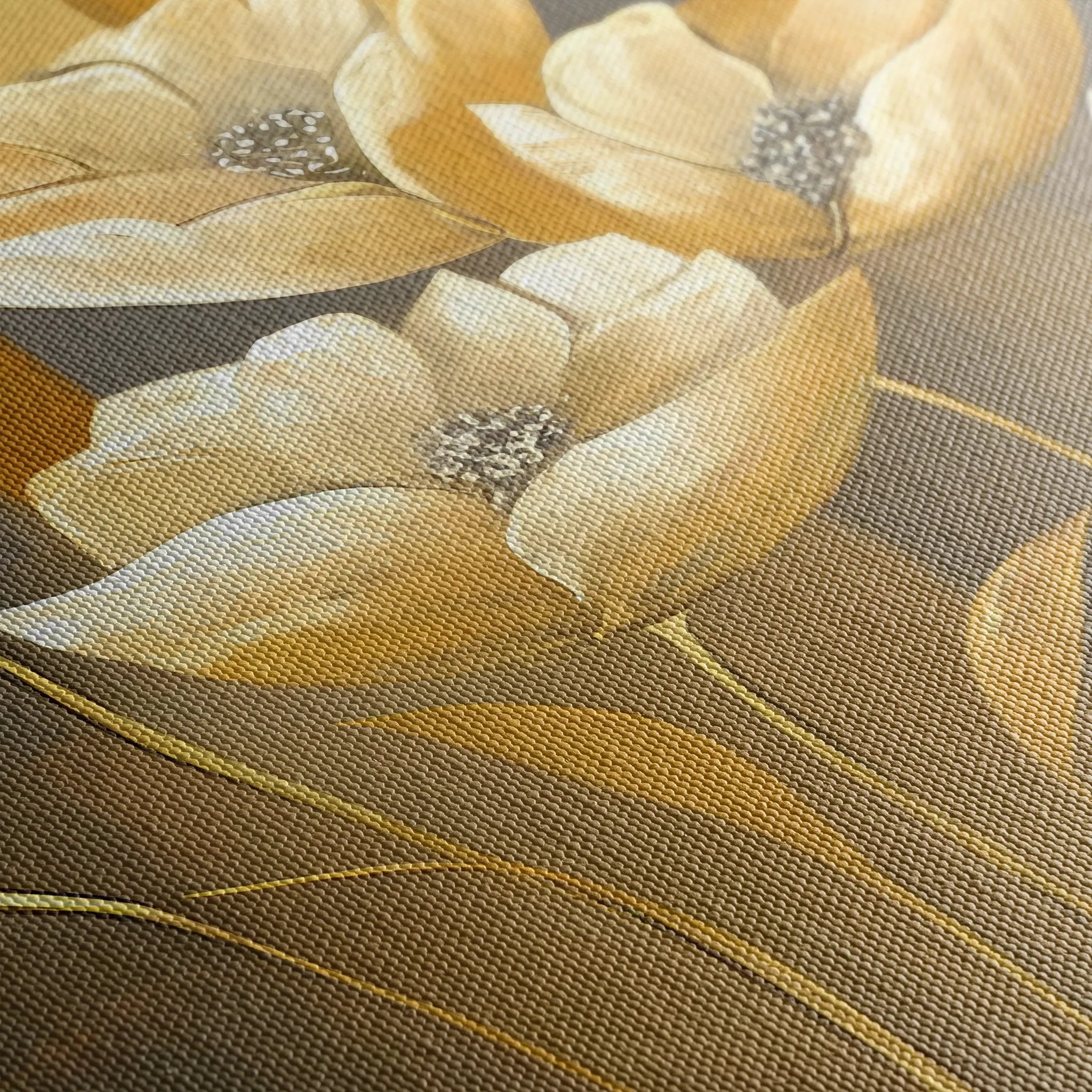Floral 004 Canvas Art 18" x 24" / 45 x 60 cm / Black