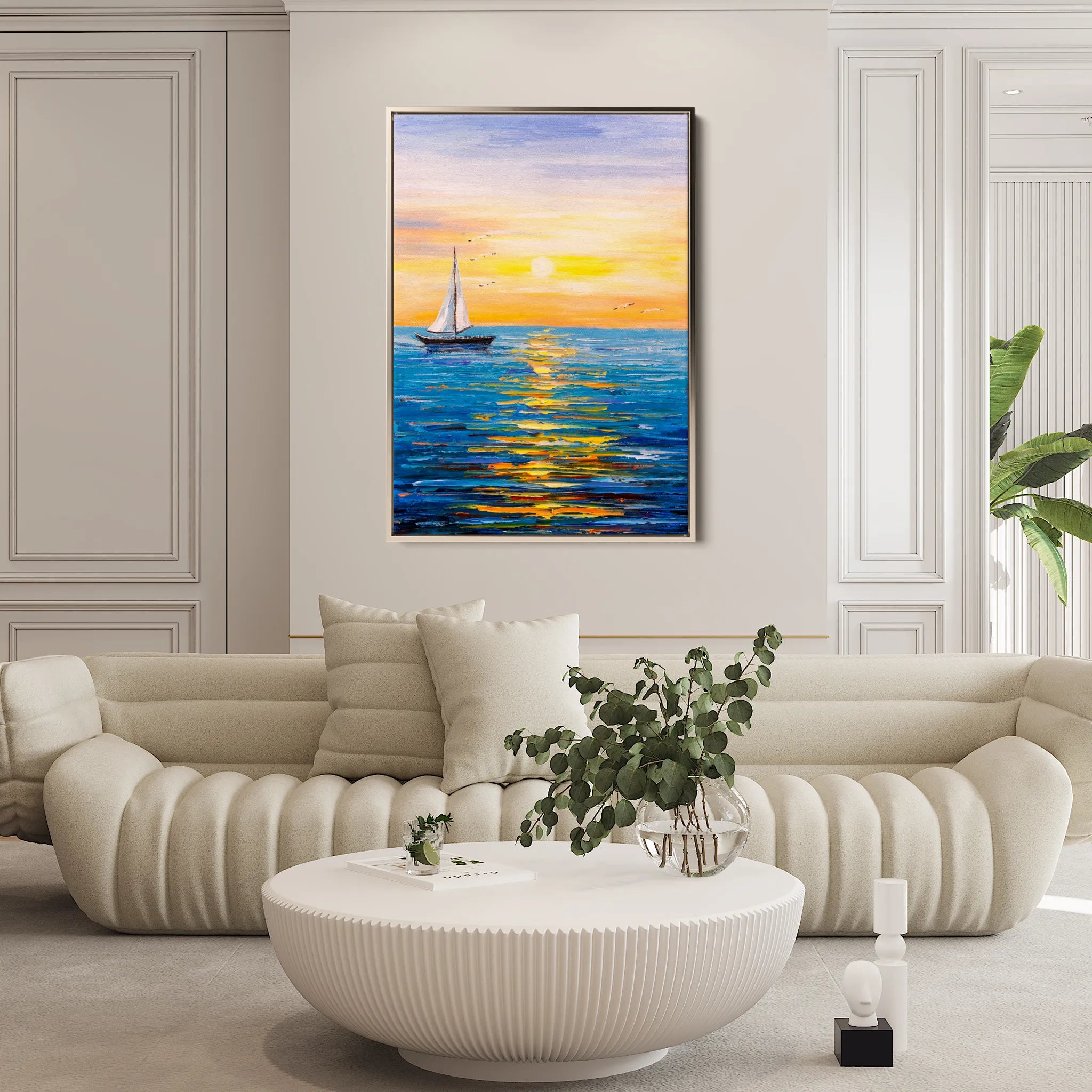 Landscape 004 Canvas Art 18" x 24" / 45 x 60 cm / Black