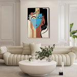 Portrait 004 Canvas Art 18" x 24" / 45 x 60 cm / Black