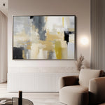 Abstract 005 Canvas Art 18" x 24" / 45 x 60 cm / Black