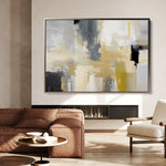 Abstract 005 Canvas Art 18" x 24" / 45 x 60 cm / Black