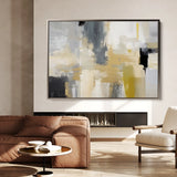 Abstract 005 Canvas Art 18" x 24" / 45 x 60 cm / Black