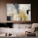 Abstract 005 Canvas Art 18" x 24" / 45 x 60 cm / Black
