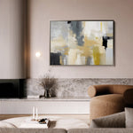 Abstract 005 Canvas Art 18" x 24" / 45 x 60 cm / Black