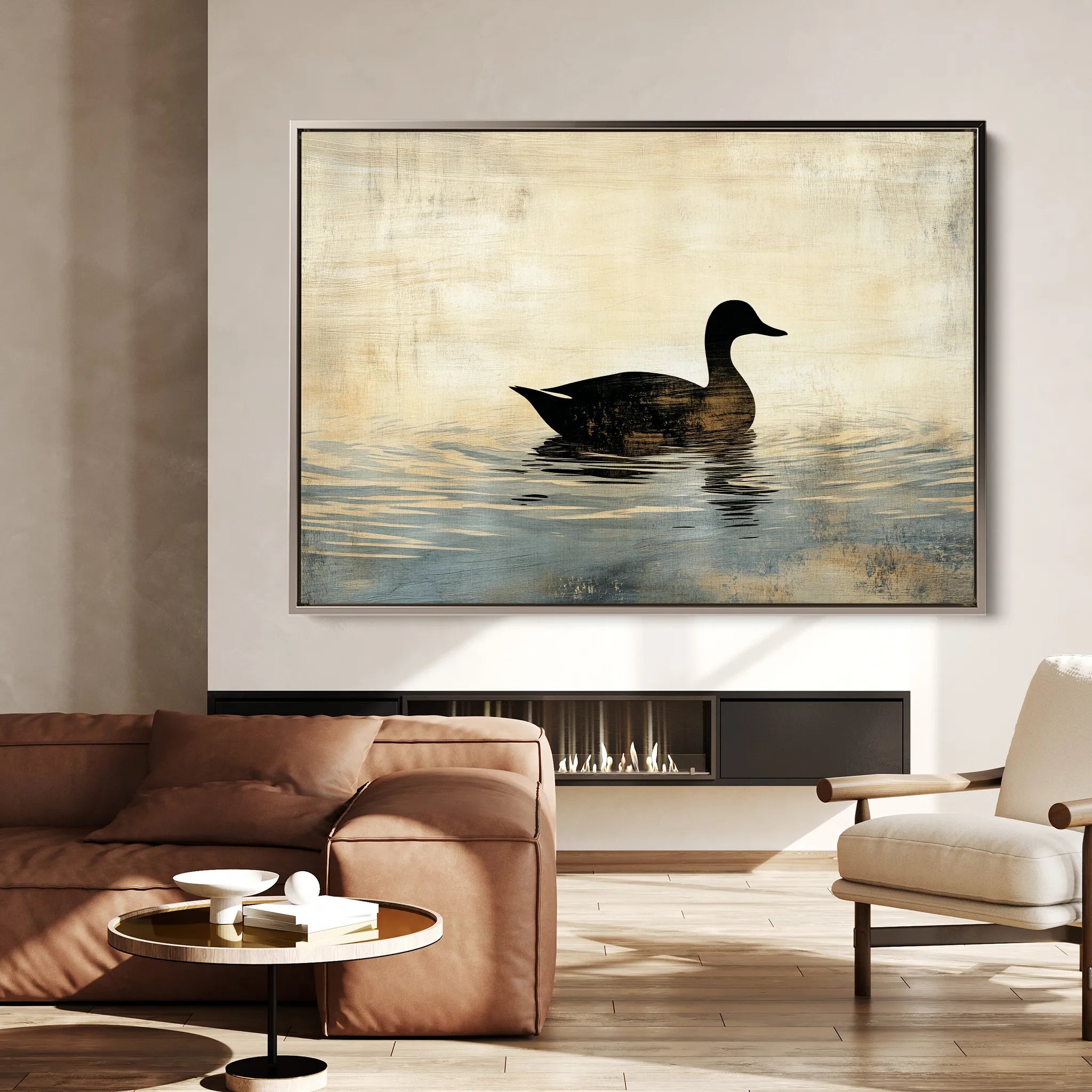 Animals 005 Canvas Art 18" x 24" / 45 x 60 cm / Black