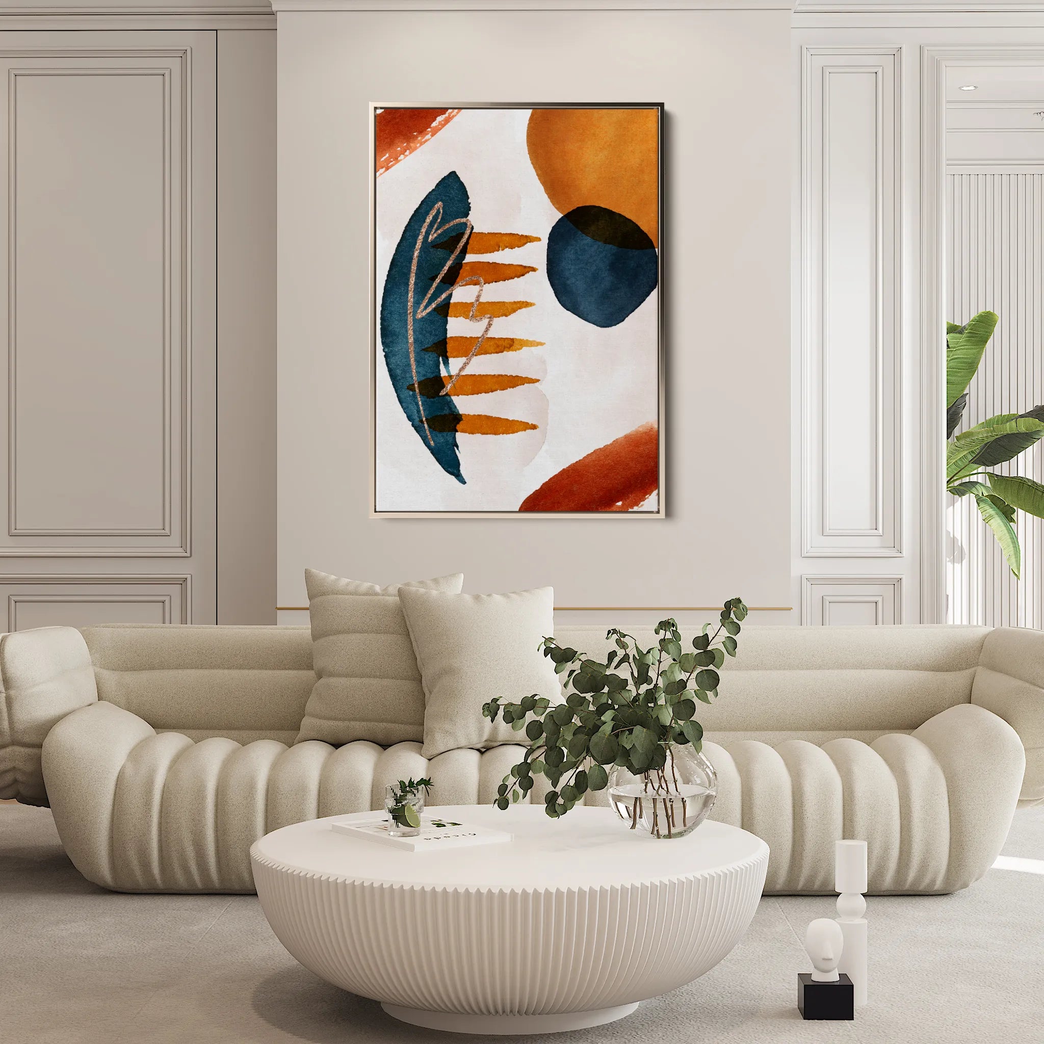 Boho 005 Canvas Art 18" x 24" / 45 x 60 cm / Black