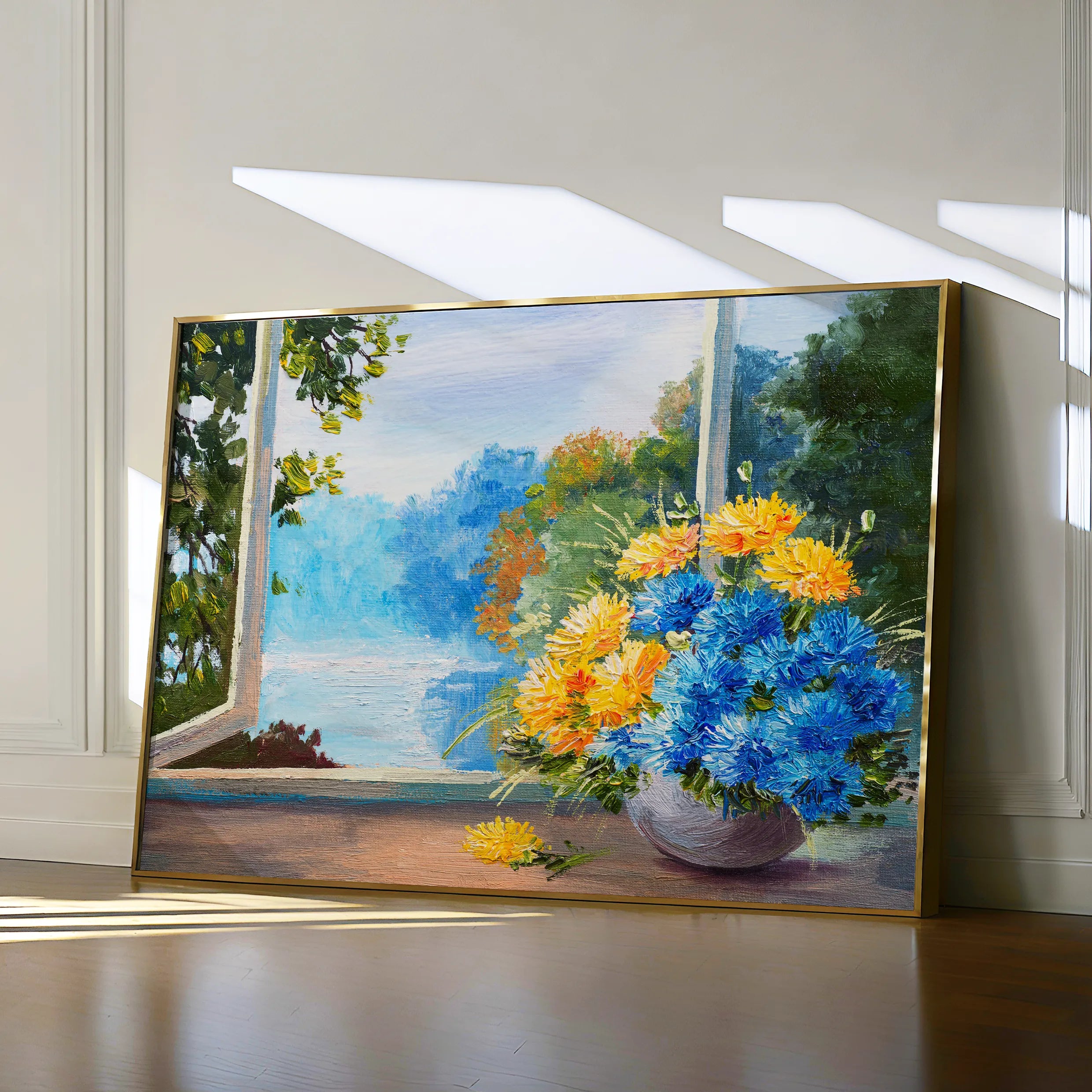 Floral 005 Canvas Art 18" x 24" / 45 x 60 cm / Black