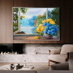 Floral 005 Canvas Art 18" x 24" / 45 x 60 cm / Black