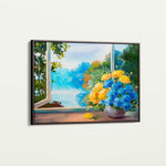 Floral 005 Canvas Art 18" x 24" / 45 x 60 cm / Black
