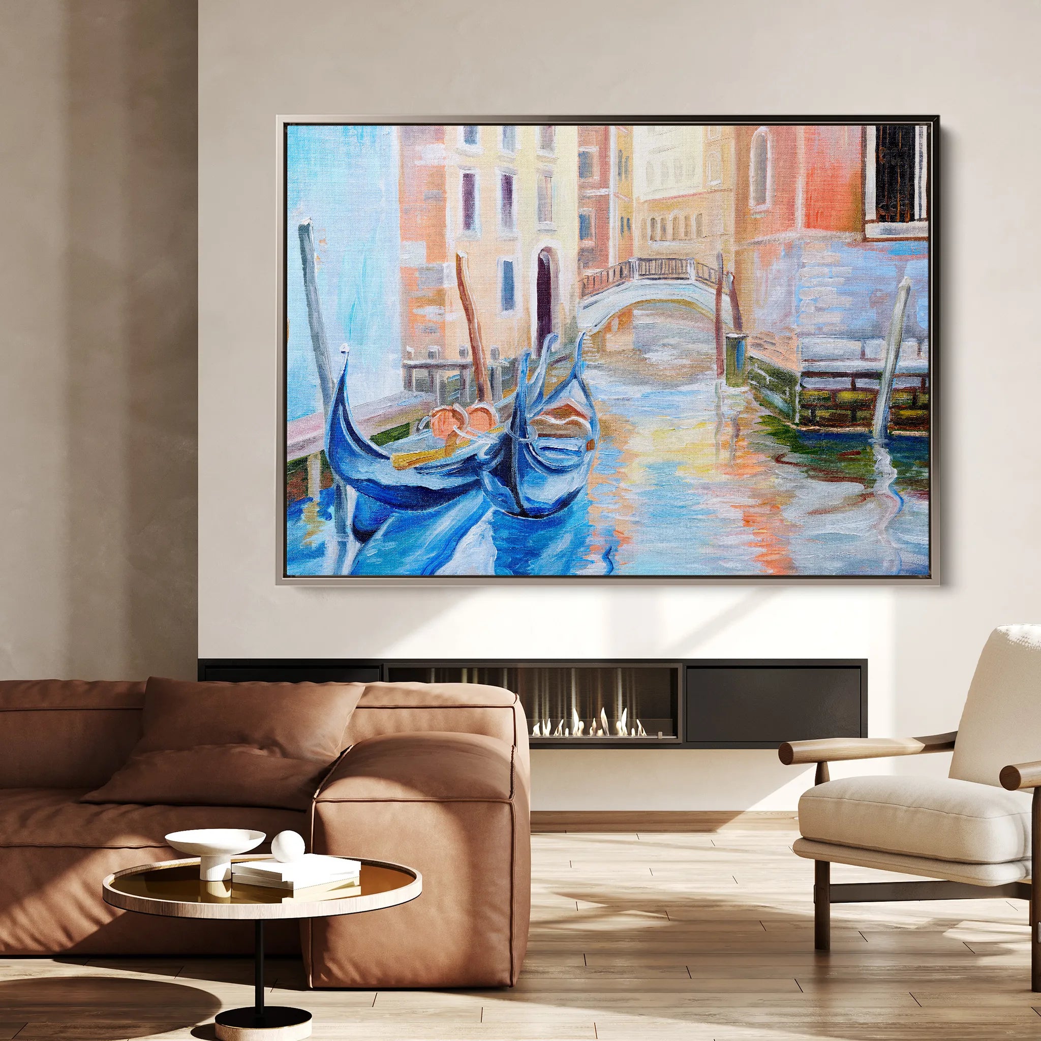 Landscape 005 Canvas Art 18" x 24" / 45 x 60 cm / Black