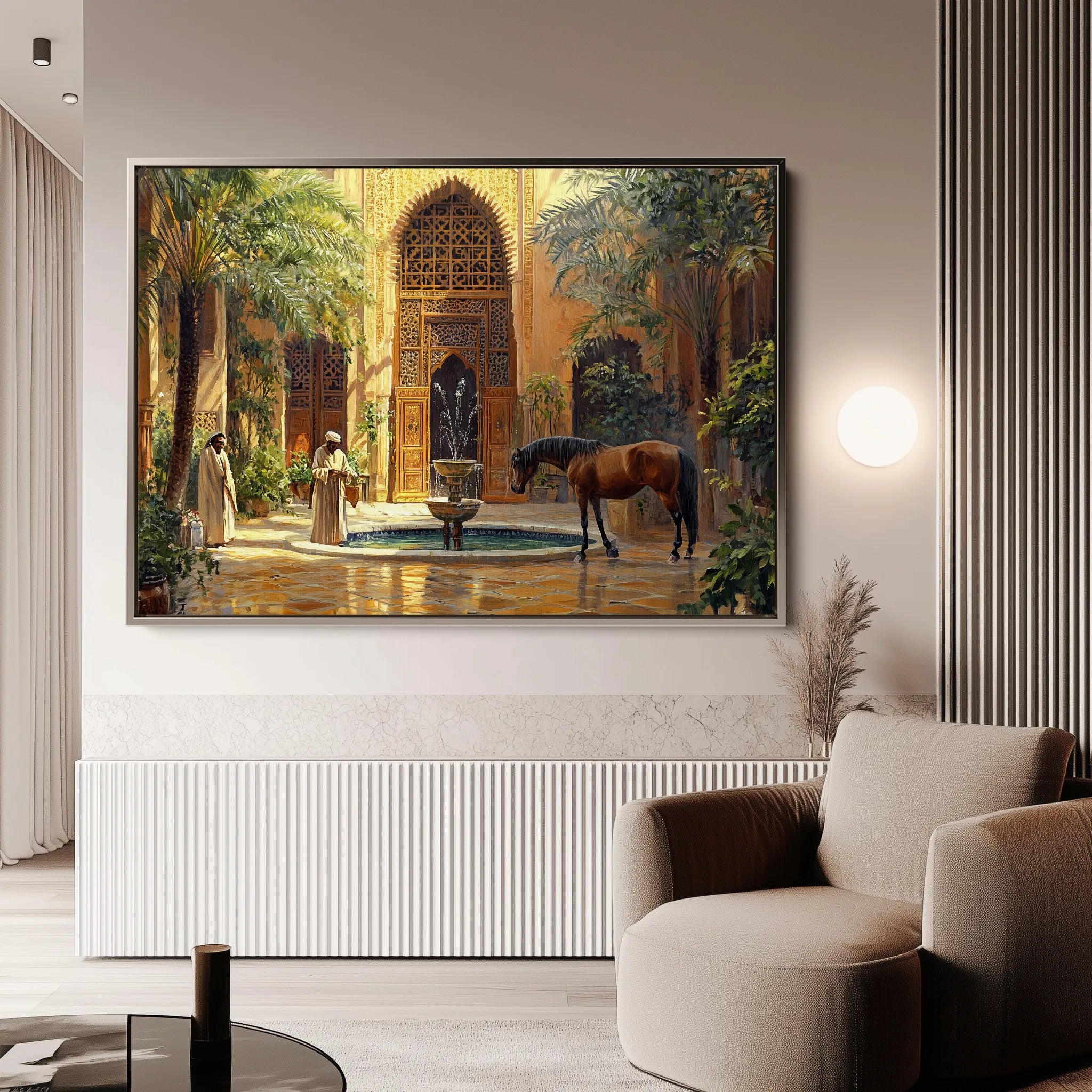 Orientalist 005 Canvas Art 18" x 24" / 45 x 60 cm / Black