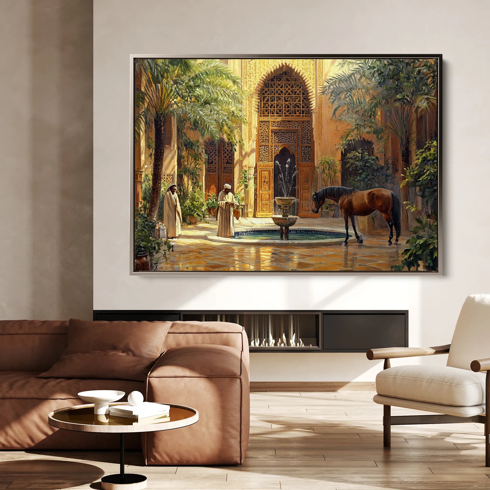 Orientalist 005 Canvas Art 18" x 24" / 45 x 60 cm / Black
