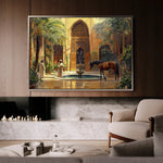 Orientalist 005 Canvas Art 18" x 24" / 45 x 60 cm / Black