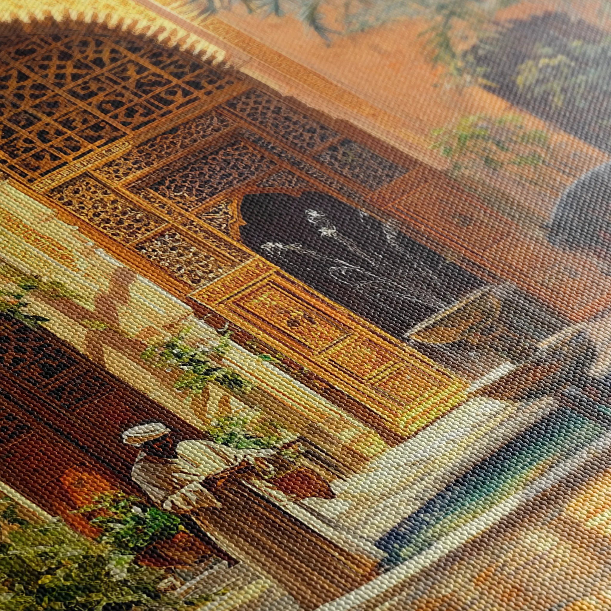 Orientalist 005 Canvas Art 18" x 24" / 45 x 60 cm / Black