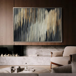 Abstract 006 Canvas Art 18" x 24" / 45 x 60 cm / Black