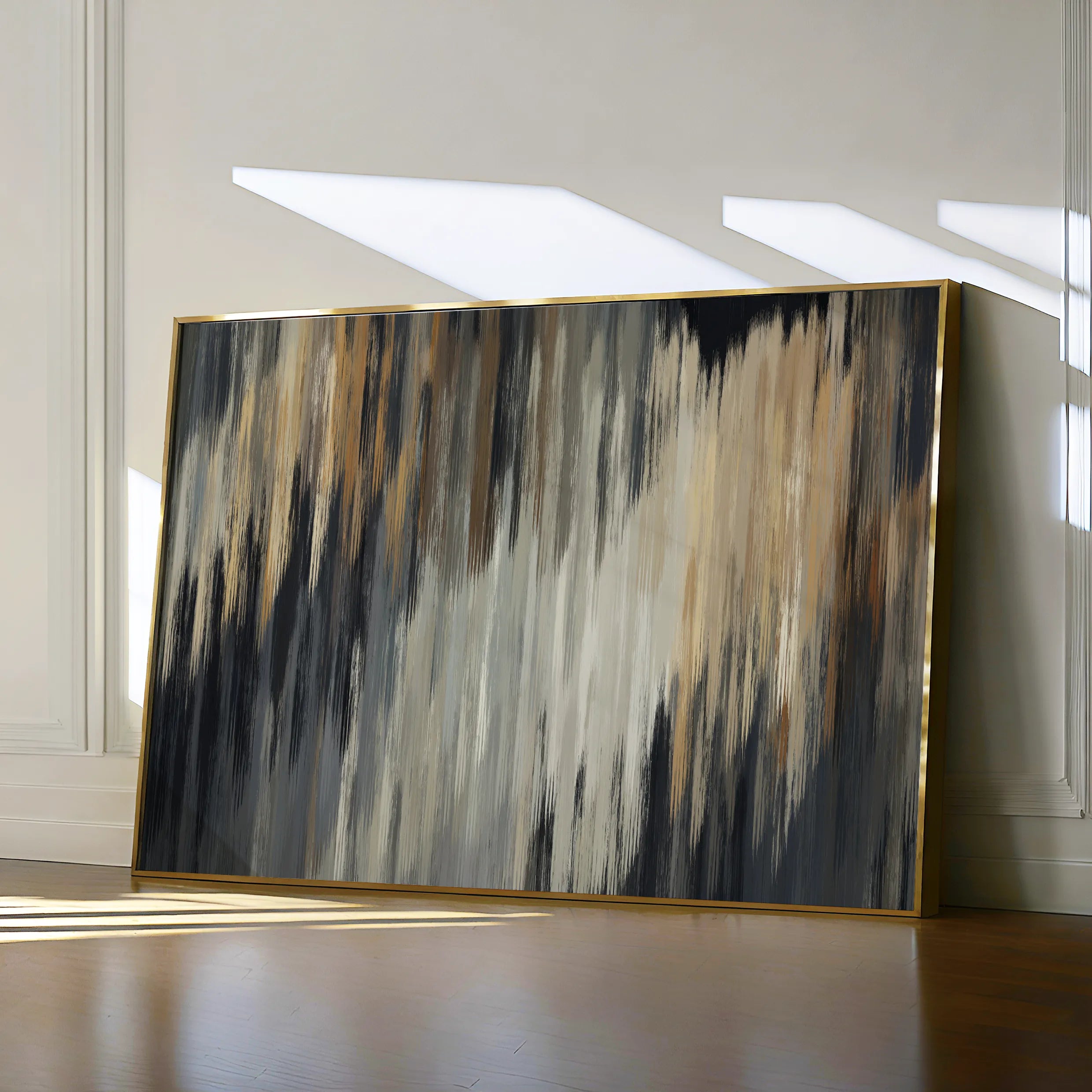 Abstract 006 Canvas Art 18" x 24" / 45 x 60 cm / Black