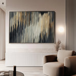 Abstract 006 Canvas Art 18" x 24" / 45 x 60 cm / Black