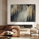 Abstract 006 Canvas Art 18" x 24" / 45 x 60 cm / Black