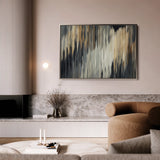Abstract 006 Canvas Art 18" x 24" / 45 x 60 cm / Black