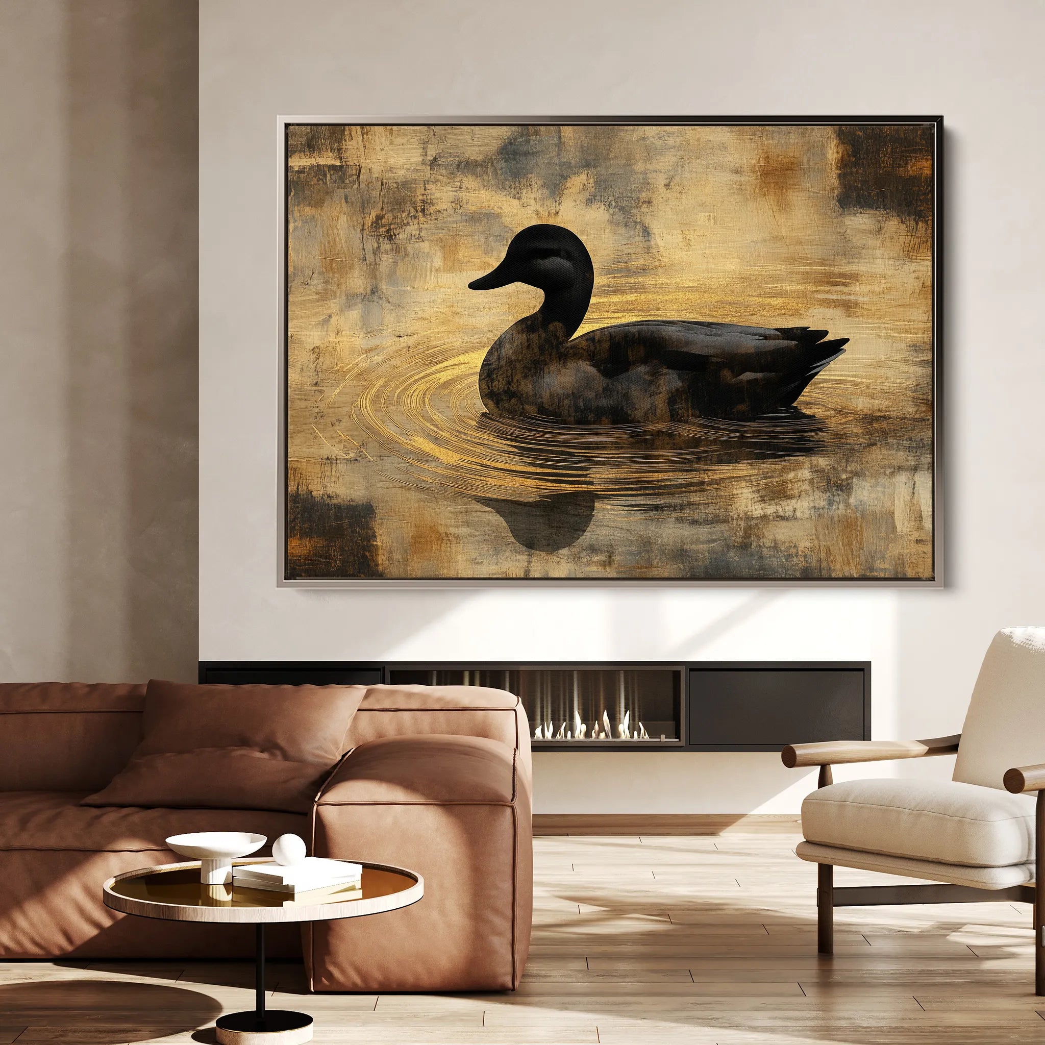 Animals 006 Canvas Art 18" x 24" / 45 x 60 cm / Black