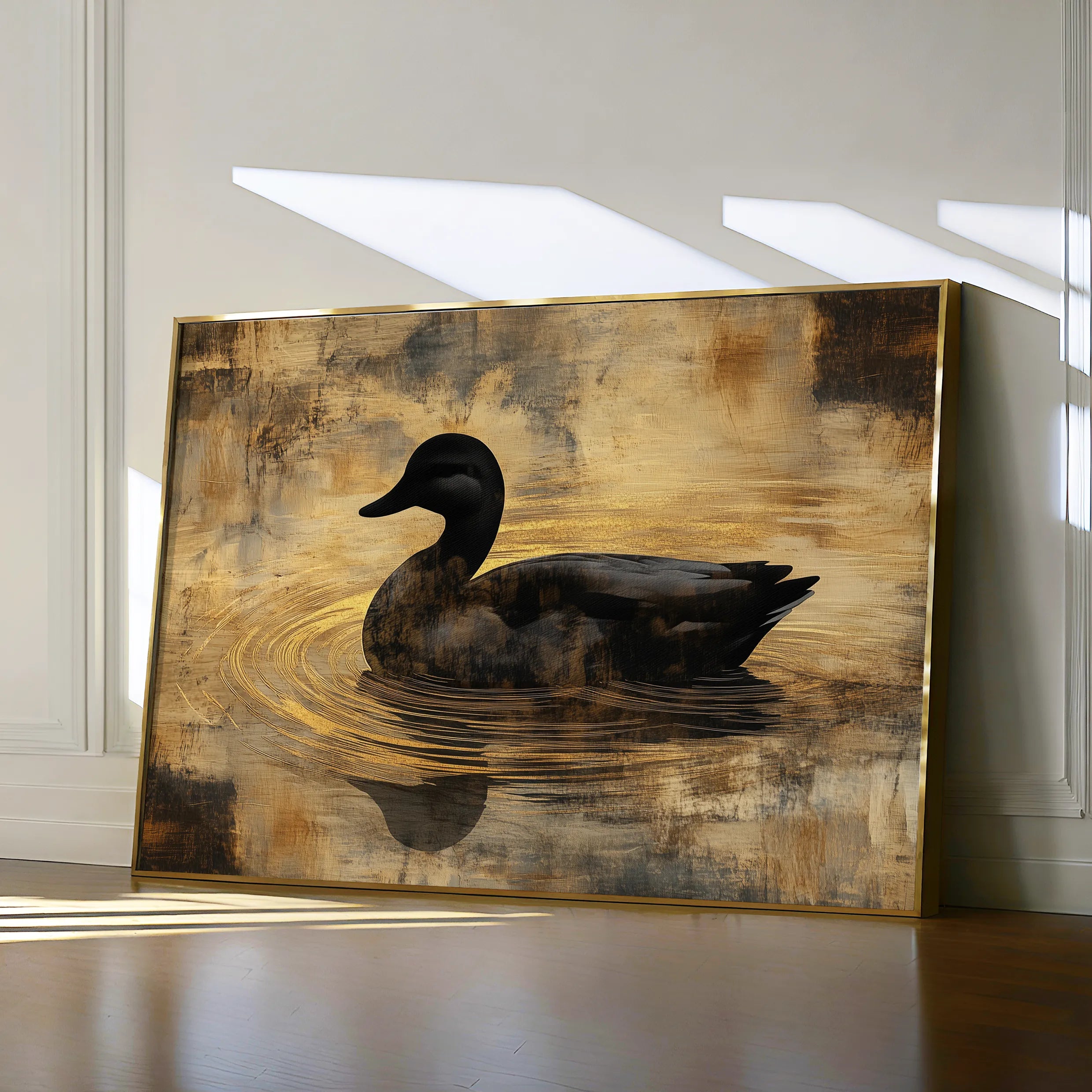 Animals 006 Canvas Art 18" x 24" / 45 x 60 cm / Black