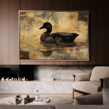 Animals 006 Canvas Art 18" x 24" / 45 x 60 cm / Black