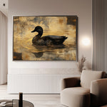 Animals 006 Canvas Art 18" x 24" / 45 x 60 cm / Black