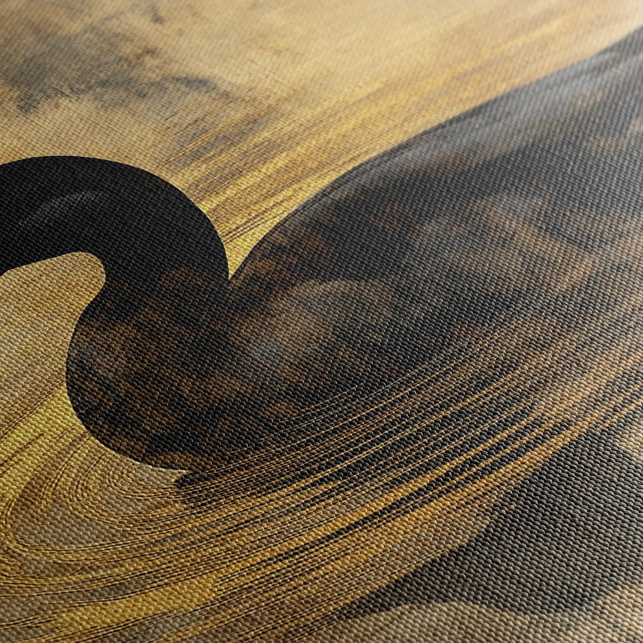 Animals 006 Canvas Art 18" x 24" / 45 x 60 cm / Black